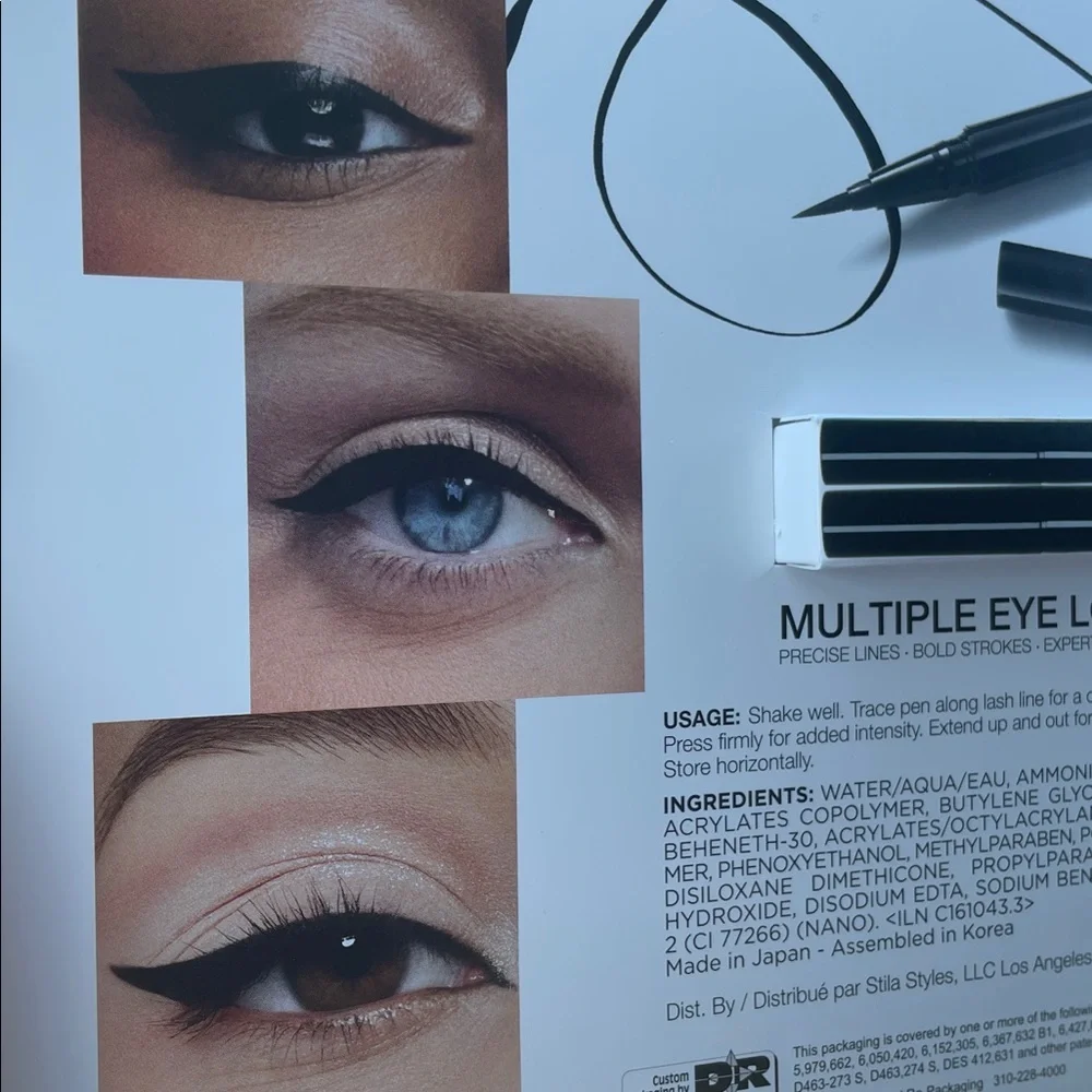 Stila Waterproof Liquid Eyeliner — Black 2 pack